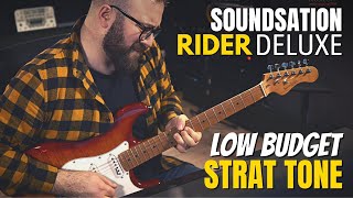 Video thumbnail for STRATO Low Budget? Come suona una Soundsation RIDER DELUXE M ACSB - Guitar Demo by Musicoff - Where Music Matters