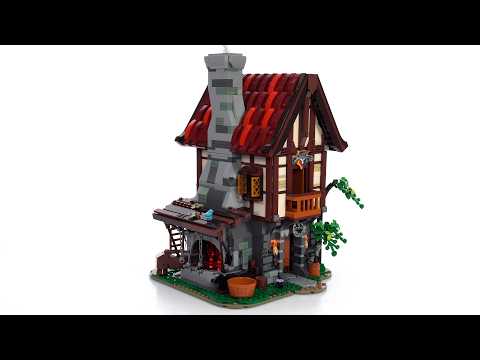 FunWhole Medieval Forge House + lights reviewed! LEGO-compatible #NOTsponsored F9040