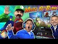 MIKE'S BIRTHDAY SURPRISE from MARIO BROS!  New Gaming Setup! (FUNnel Fam Luigi Vision)