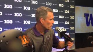 Chris Petersen at Pac-12 media day, 7/30/15 Chris Petersen at Pac-12 media day, 7/30/15