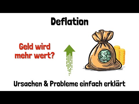 Deflation - causes and negative consequences (deflationary spiral) - explained simply.
