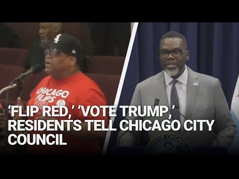 'Flip Red, Vote Trump': Residents Tell Chicago City Council