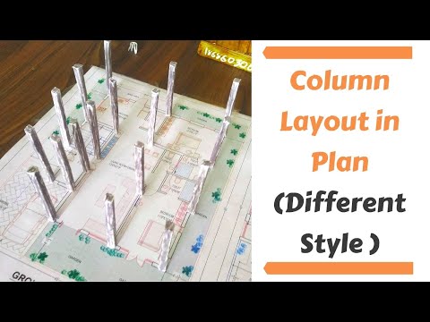 Column Layout Plan How to Place Columns in Building Plan Layout of Building Plan RCC Column
