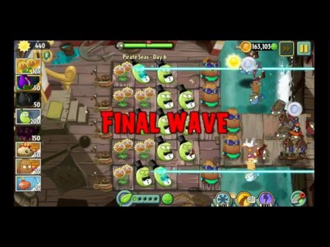 Plants vs Zombies 2 Pinata Party and Shrinking Violet in Pirate Seas