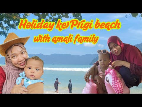 Holiday ke Prigi beach 🏖️ with Amali Family