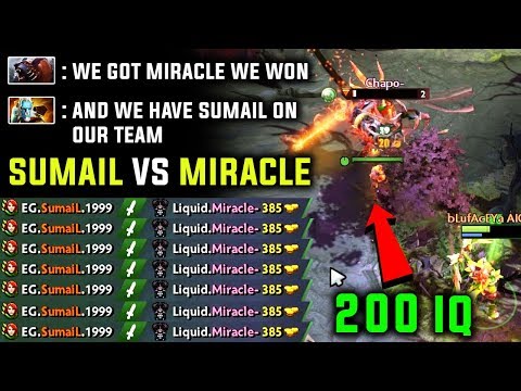 Sumail vs Miracle - Mid Battle 200IQ Ward Used Out Played | Best Mid Players Dota 2