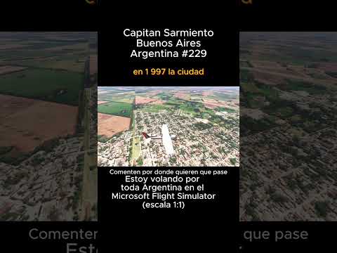 Capitan Sarmiento, Buenos Aires desde el Microsoft Flight Simulator #capitansarmiento #buenosaires