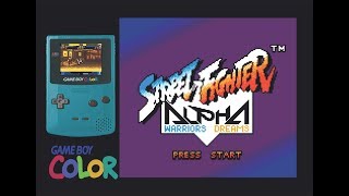 Street Fighter Alpha Ryu Game Boy Color - C&M Playthrough