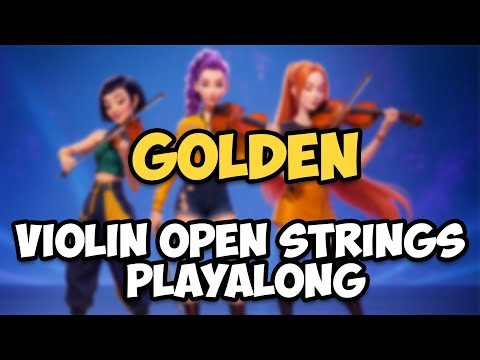 Golden (Huntrix | K‑Pop Demon Hunter) | Violin Open‑String Play‑Along | Tampines Violin Studio