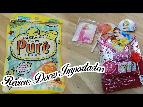 Doces Japoneses - Parte 02 - Bala de goma e Pirulito que explode!