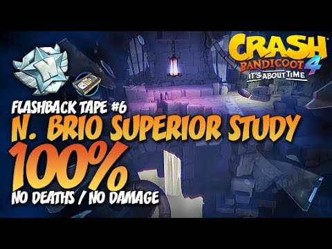 Crash Bandicoot 4: N. Brio Superior Study 100% Run - Flashback Tape #6 (No Deaths / No Damage)