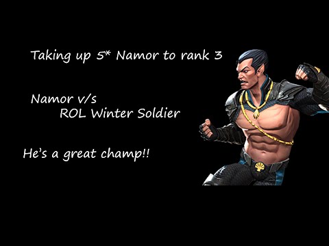 5* Namor rank up and gameplay video I Namor v/s ROL Winter soldier I Marvel contest of champions