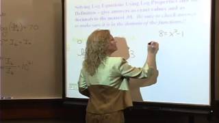 College Algebra: Lecture 25 - Solving Equations with Logarithms