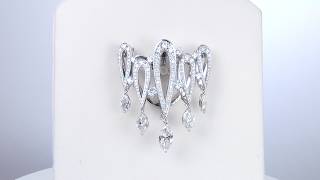 Pt900 ダイヤモンド ペンダントヘッド・ブローチ