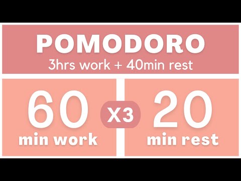 Técnica Pomodoro 60/20 - Pomodoro Timer