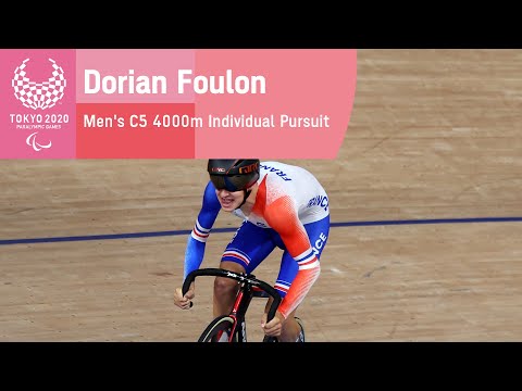 Dorian Foulon Wins Gold | Men's C5 4000m Individual Pursuit | Cycling Track | Tokyo 2020 Paralympics