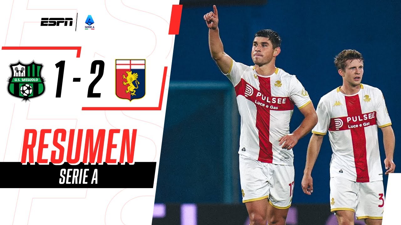 GENOA DERROTÓ A SASSUOLO EN LA ÚLTIMA DEL PARTIDO | Sassuolo 1-2 Genoa | RESUMEN