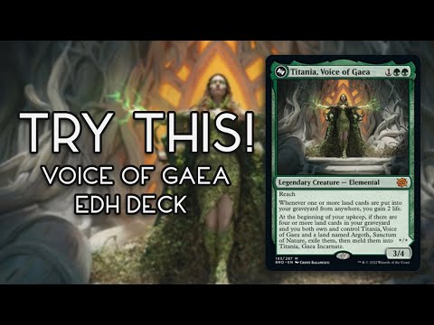 Try This! Titania, Voice of Gaea Commander Deck Tech | Voltron / Combo EDH Deck!
