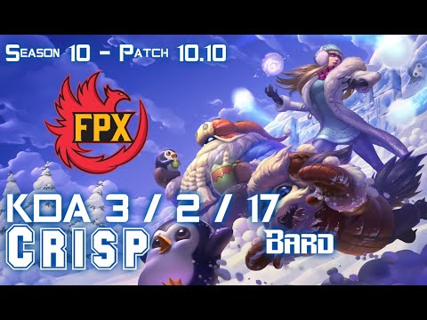 FPX Crisp BARD vs NAUTILUS Support - Patch 10.10 KR Ranked