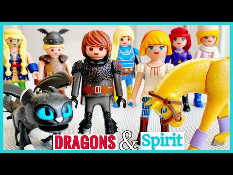 MY DRAGON + SPIRIT PLAYMOBIL COLLECTIONS | Organizing How to Train Your Dragon & Spirit Riding Free