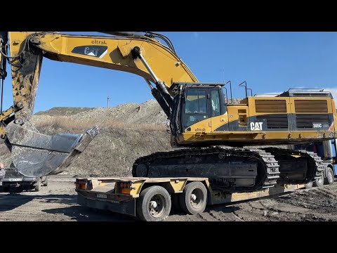 Loading And Transporting The Caterpillar 385C Excavator - Fasoulas Heavy Transports