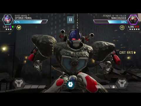 3⭐ Optimus Primal vs 5⭐ Bonecrusher. Transformers Forged to fight