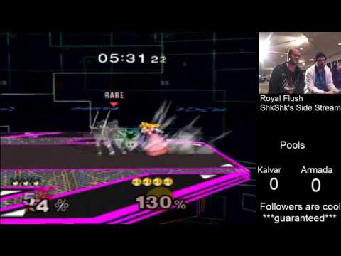 Royal Flush SSBM Pools - Kalvar (Marth) vs. [A] Armada (Peach)