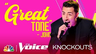 Ricky Duran sing &quot;She Talks to Angels&quot; on The Knockouts of The Voice