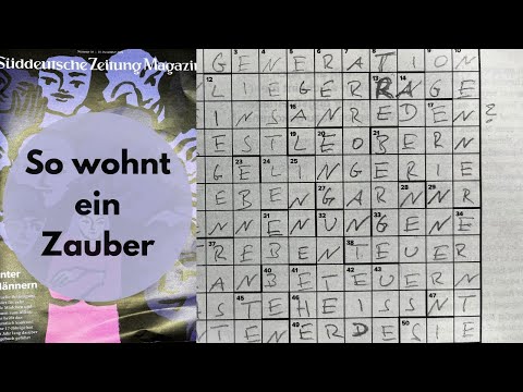 "So wohnt ein Zauber", Deutschlands schwerstes Rätsel wird hier gelöst.