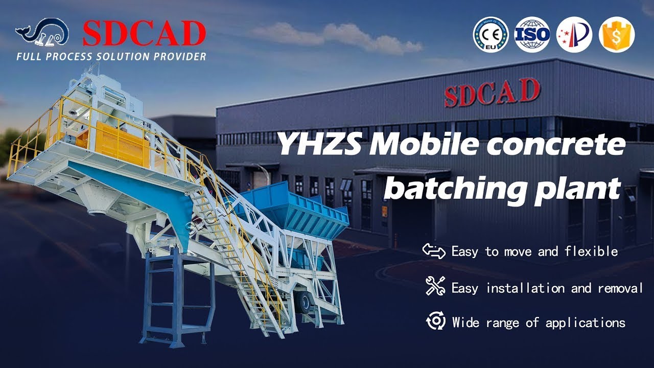 SDCAD Mobile Concrete Batching Plant