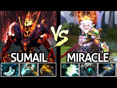 Miracle- Monkey King VS SumaiL Shadow Fiend Insane Pro Battle EU Pubs 7.21 Dota 2