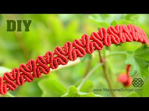 WAVY CELTIC HEART PATTERN MACRAME BRACELET TUTORIAL PULSERA MACRAMÉ