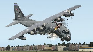 C-130 Bad Landing And Too Late To Turn Around