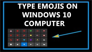 🍑How To Type Emojis On Windows 10 computer 🍎?