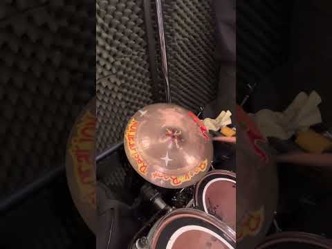 Haunting CRACKED Unbranded 16" Art LOGO Cymbal LISTEN!!! image 7
