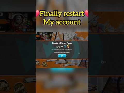 Finally Restart My Account | One piece bounty rush | OPBR
