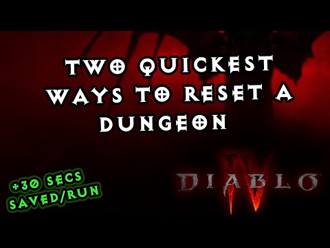 The FASTEST way to RESET ANY DUNGEON in Diablo 4