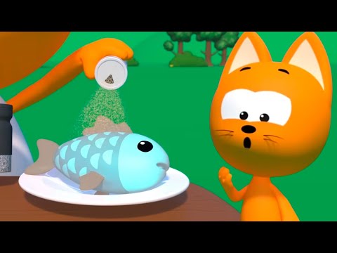 Кот и волшебные яйца! Meow Kitty बादल से गिरे फल | Cartoons anak-anak • बच्चों के लिए