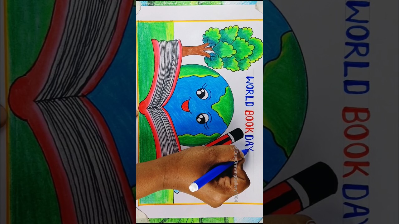 ✨ World Book Day Drawing ✨ #drawing #viralshorts #youtubeshorts #books #bookdrawing #trendingshorts