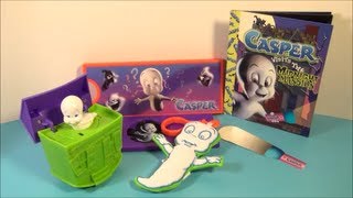 2001 CASPER THE FRIENDLY GHOST SET OF 4 WENDYS KIDS MEAL TOYS VIDEO REVIEW