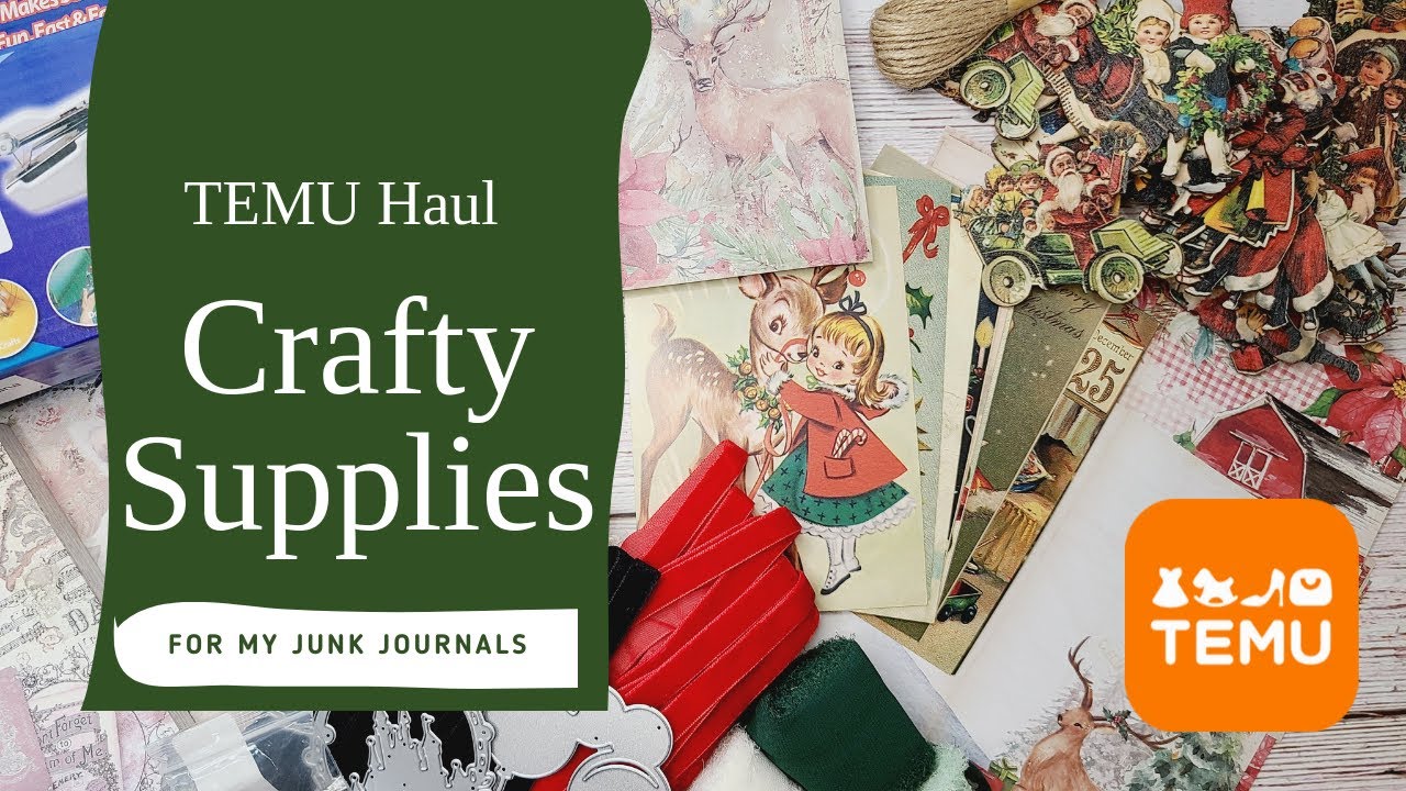 Temu Haul: Fun Crafty Items For My Junk Journals!