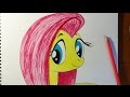 Как нарисовать пони Флаттершай, How to draw Pony Fluttershy, Como dibujar ...