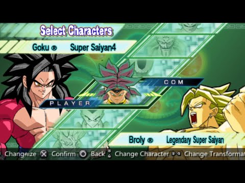 Dragon Ball Z: Shin Budokai - Another Road All Characters [PSP]