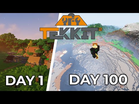I Destroyed The Environment In Minecraft 100 Days Minecraft  | Tekkit 2