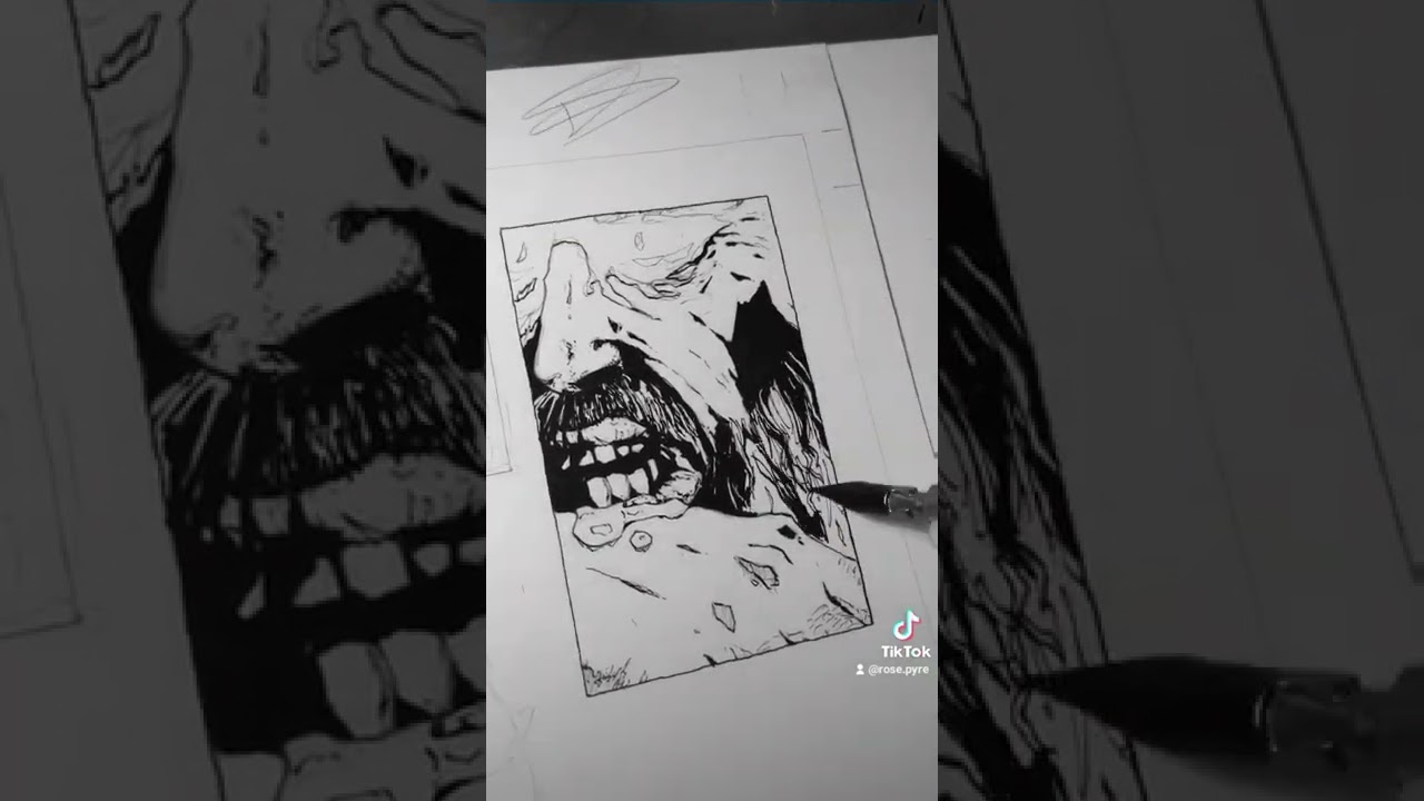 Comic Panel Drawing #art #timelapse #comic #drawing