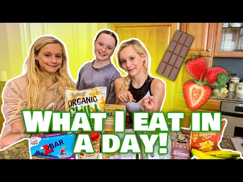 WHAT I EAT IN A DAY  (as an online school student) | COUCH SISTERS