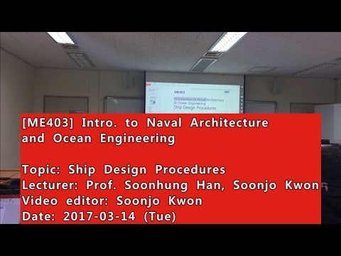 Introduction to Naval Architecture and Ocean Engineering : Ship Design Procedures
