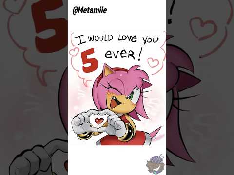 Amy's Love Is TOO MUCH😘#sonicthehedgehog #ship #metalsonic #shorts #amyrose #comicdub