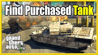 How to find your Purchased TANK in GTA 5 Online Not In Hanger! (Tank Not Showing up)