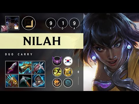 Nilah ADC vs Draven - KR Master Patch 25.18